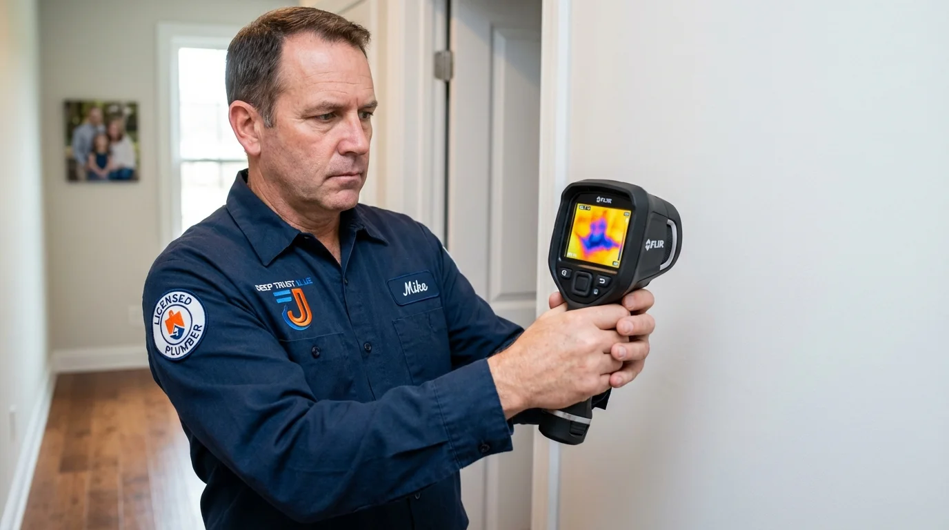 Thermal imaging leak detection by Johns Plumbing LLC in Strawberry Point